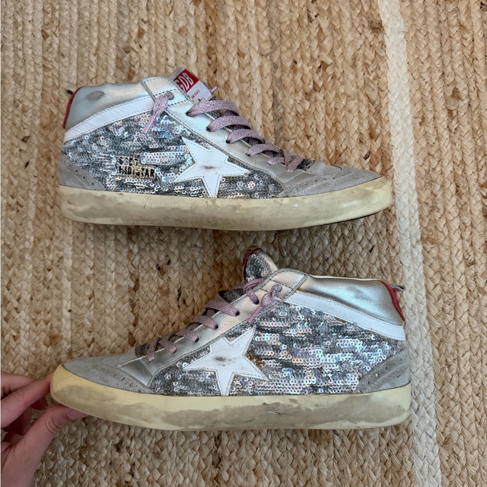 Golden Goose Midstar Sequin Sneakers